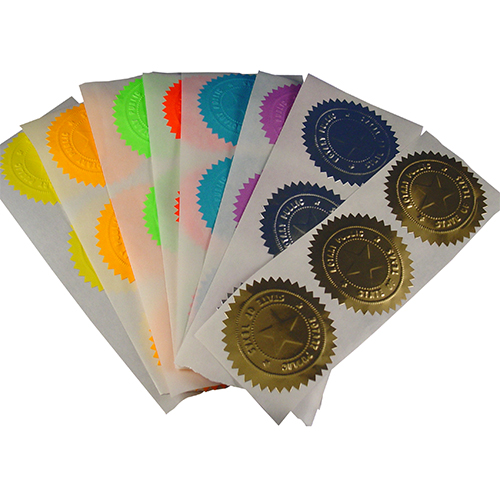 Self-adhesive New Jersey Foil Notary Seals