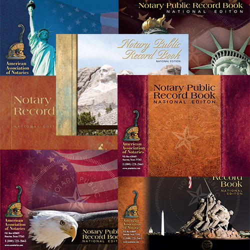 North Dakota Notary Record Book (Journal) - 242 entries with thumbprint space