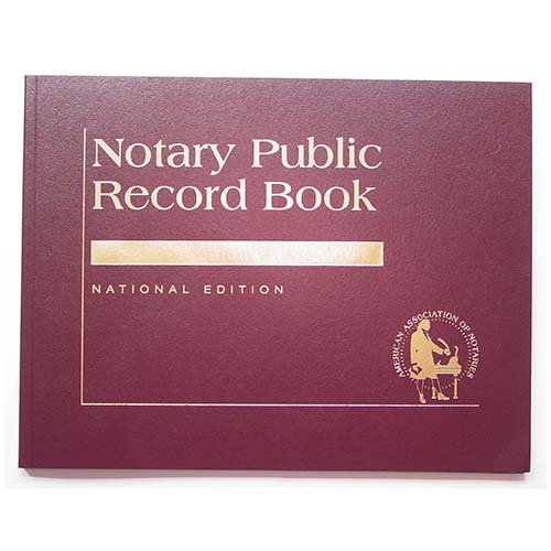 Maryland Contemporary Notary Record Book (Journal) - with thumbprint space