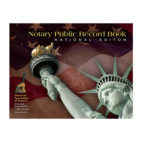 North Carolina Notary Public Record Book (Journal ) - Statue of Liberty Brown Cover